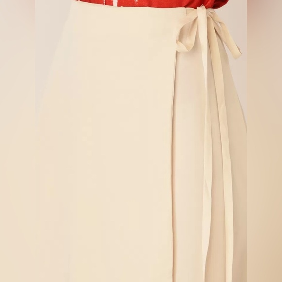 MNG Mango Tiered Maxi Wrap Skirt - Picture 6 of 11